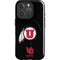 University of Utah Circle and Feather on Black iPhone 16 Pro Magsafe Impact Case